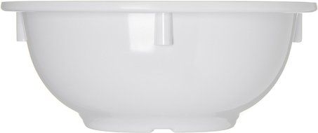 Carlisle 4352202 Dallas Ware Melamine Rim Nappie Bowl, 14 oz. Capacity, 5.53 x 2.28&quot;, White (Case of 24) N3