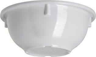 Carlisle 4352202 Dallas Ware Melamine Rim Nappie Bowl, 14 oz. Capacity, 5.53 x 2.28&quot;, White (Case of 24) N4