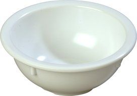 Carlisle 4352202 Dallas Ware Melamine Rim Nappie Bowl, 14 oz. Capacity, 5.53 x 2.28&quot;, White (Case of 24) N6