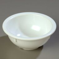 Carlisle 4352202 Dallas Ware Melamine Rim Nappie Bowl, 14 oz. Capacity, 5.53 x 2.28&quot;, White (Case of 24) N7