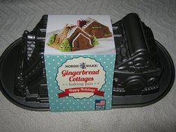 Nordic Ware Gingerbread Cottages Baking Pan