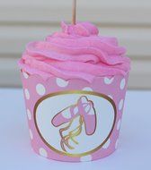 Princess Gold Crown - Cupcake Wrappers/Disposable Baking Cups- 25 pack. N5