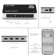 4K x 2K 4-Port HDMI Switch, Levin High Speed Selector Switcher Support PIP Function with Full HD 1080P 3D IR Wireless... N2