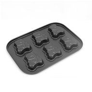 uxcell Metal Bear Shape Cookie Bread Cake Chocolate Mold Baking Pan 6-Cavity