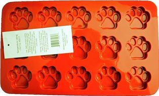 K9 Cakery Paw Silicone Cake Pan, 12.5 by 7.5-Inch
