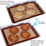 Silicone Baking Mat - Set of 2 Half Sheets - Non Stick Silicon Liner for Bake Pans &amp; Rolling (16.5&quot; x 11.6&quot;) N6