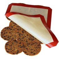 Silicone Baking Mat - Set of 2 Half Sheets - Non Stick Silicon Liner for Bake Pans &amp; Rolling (16.5&quot; x 11.6&quot;) N8