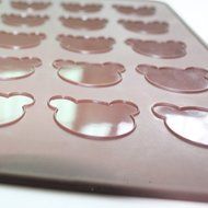 X-Haibei Silicone Macaroon Macaron Mat Homemade Baking Pastry Cookies Sheet DIY Bear N2