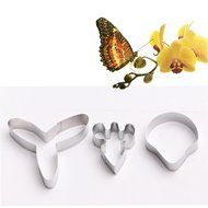 Sugarcraft Modelling Tools Butterfly Orchid Flower Cutters Set Fondant Molds and Cutters for Cupcake Wedding Cake... N2