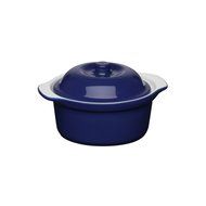 PREMIER HOUSEWARES OVENLOVE 0.75L MICROWAVEABLE DURABLE CASSEROLE DISH LID BLUE