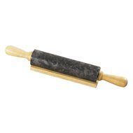 Evco International Creative Home Marble Deluxe Rolling Pin, Charcoal, 18&quot;
