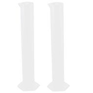 uxcell Plastic Lab Laboratory Graduated Measuring Cylinders 250ml 2pcs Clear
