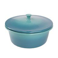 American Bakeware Covered Casserole - Sunset Orange - 3 qts. / 10.5&quot; x 10.5&quot; x 5.75&quot; / Made in the USA N10