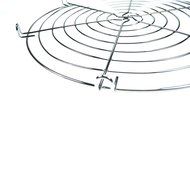BBQ Rack Round Chrome Cooling Rack Oven Wire Rack for Cooling Baking 12inch Metal Wire Grid Rack N6