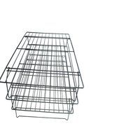 BBQ Rack Round Chrome Cooling Rack Oven Wire Rack for Cooling Baking 12inch Metal Wire Grid Rack N7