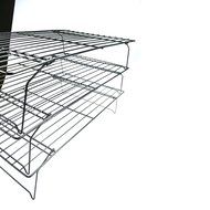 BBQ Rack Round Chrome Cooling Rack Oven Wire Rack for Cooling Baking 12inch Metal Wire Grid Rack N9