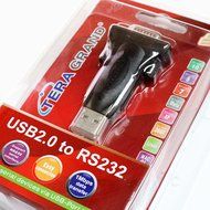 Tera Grand Premium USB 2.0 to RS232 Serial DB9 Adapter - Supports Windows 10, 8, 7, Vista, XP, 2000, 98, Linux... N5