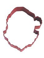R&amp;M Santa Face 3.75&quot; Cookie Cutter Red With Brightly Colored, Durable, Baked-on Polyresin Finish