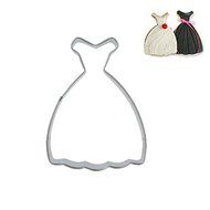 FairyTeller Dresses Cookie Tools Cutter Mould Biscuit Press Icing Set Stamp Mold Stainless Steel Dessert Decoration...