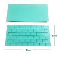 Wall Silicone Mold Mould Sugar Craft Fondant Mat Cake Decorating Baking Tool N7