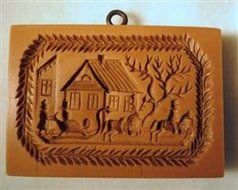 Sleigh springerle cookie mold by Anis-Paradies