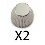 Norpro Silver Foil Bake Cups Cupcakes Cake Muffin Liners, 60 Pack (2-Pack)