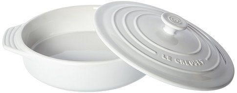 Le Creuset Stoneware Covered Round Casserole, 9.5-Inch, Caribbean N3