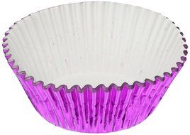 Jubilee Sweet Arts Foil Cupcake Muffin Baking Cups, Standard, 50 count, Hot Pink