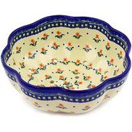 Ceramika Bona H9139F Polish Pottery Ceramic Colander Hand Painted, 9-Inch