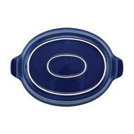 Anolon Vesta Stoneware 3-Quart Oval Au Gratin, Baltic Blue