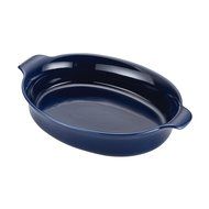Anolon Vesta Stoneware 3-Quart Oval Au Gratin, Baltic Blue N2