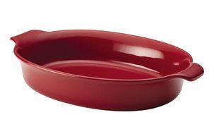 Anolon Vesta Stoneware 3-Quart Oval Au Gratin, Baltic Blue N3