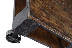 Magnussen T1755 Pinebrook Distressed Natural Pine Wood Rectangular Cocktail Table N3