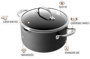 OXO Good Grips Non-Stick Pro Dishwasher safe 6QT Covered Casserole N3