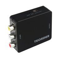 Teorder RCA Composite AV CVBS to HDMI Audio Video Mini Converter Adaptor Full HD 720P 1080P with USB Charge Cable...