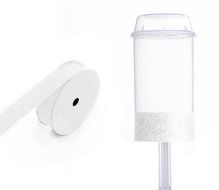 Dress My Cupcake DMC91905 Clear Push Pops 100-Pack Plastic Containers with Lid DIY Kit, Kelly Green Glitter N2