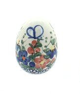 Polish Pottery Garden Butterfly Small Decorated Egg