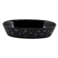 Porcelain Oval Au Gratin Baking Dish Floral Pattern 18 Oz