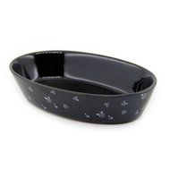 Porcelain Oval Au Gratin Baking Dish Floral Pattern 18 Oz N3