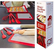 StarPack Premium Silicone Baking Mat and Baking Kitchen Utensils Set (7 Piece), Bonus 101 Cooking Tips N2