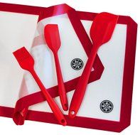 StarPack Premium Silicone Baking Mat and Baking Kitchen Utensils Set (7 Piece), Bonus 101 Cooking Tips N9