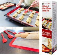 StarPack Premium Silicone Baking Mat and Baking Kitchen Utensils Set (7 Piece), Bonus 101 Cooking Tips N10