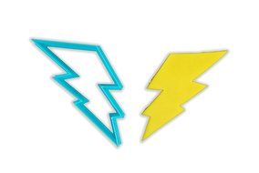 Lightning Bolt Cookie Cutter - MINI - 2 Inches