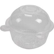 vanki 50 pcs Plastic Individual Cupcake Muffin Dome Holders Cases