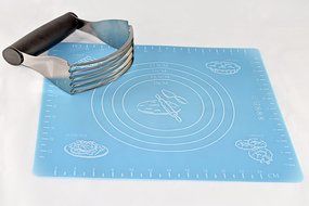 GS Professional Heavy Duty Stainless Steel Pastry Dough Blender Mixer Cutter with Blades and Bonus Pastry Mat