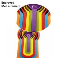 BakeWarePlus 6-pack Measuring Cups and Spoon Set, Style 6,Green N10