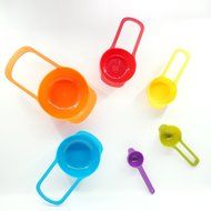 BakeWarePlus 6-pack Measuring Cups and Spoon Set, Style 6,Green N16