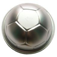 Funshowcase Large 3D Novelty Sports Soccer Ball Metal Pastry Baking Pan Mold