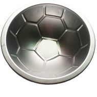 Funshowcase Large 3D Novelty Sports Soccer Ball Metal Pastry Baking Pan Mold N2