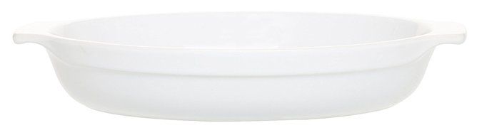 Emile Henry 11-Inch Oval Au Gratin White